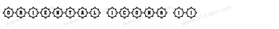 Oriental Icons II字体转换
